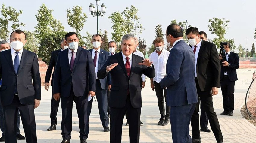 Мирзиёев проинспектировал строительство парка “Новый Узбекистан” - «Свежие новости строительства»