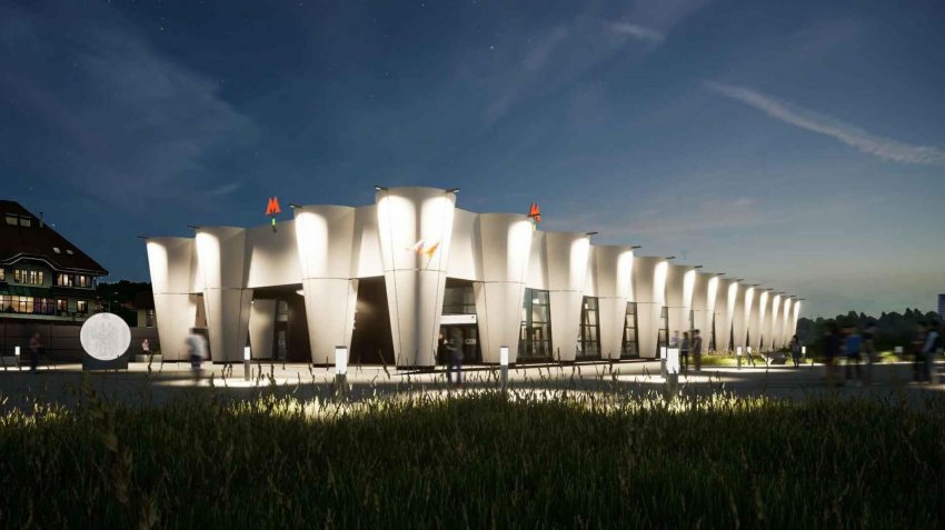 Монолитный свод построили на будущей станции московского метро "Физтех" - «Строительство»